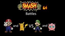 Super Smash Bros 64 Battles #123: Mario and Pikachu vs Luigi and Jigglypuff