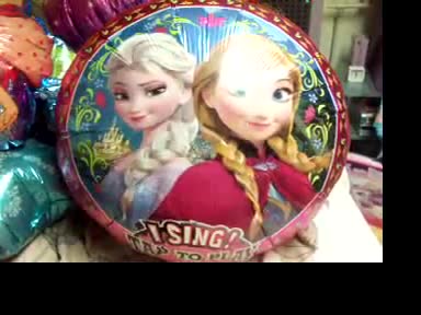 Frozen Singing Mylar balloon
