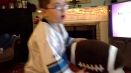 Jayden talking about a football play