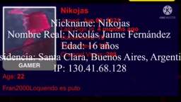 Nicolás Jaime Fernández Alias Nikojas