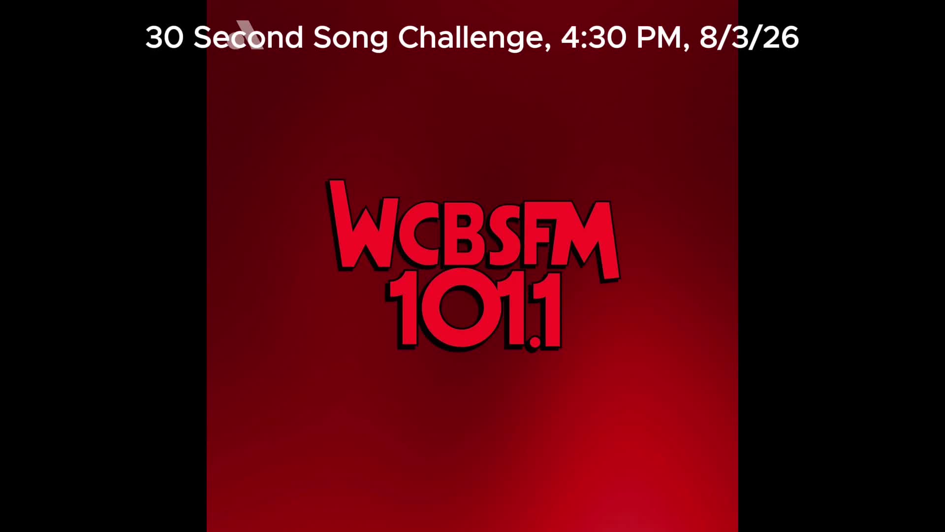 30 Second Song Challenge, 4:30 PM, 8/3/26