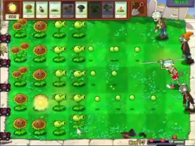 Plantas contra zombies - nivel 1-7 av 2