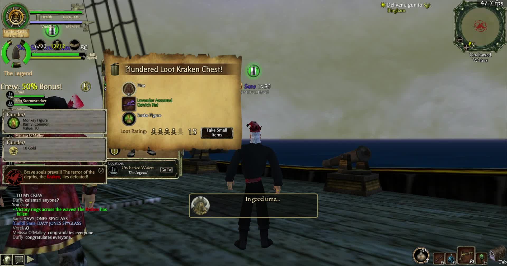 Looting Davy Jones' Spyglass [FLASHING WARNING] - The Legend of Pirates Online