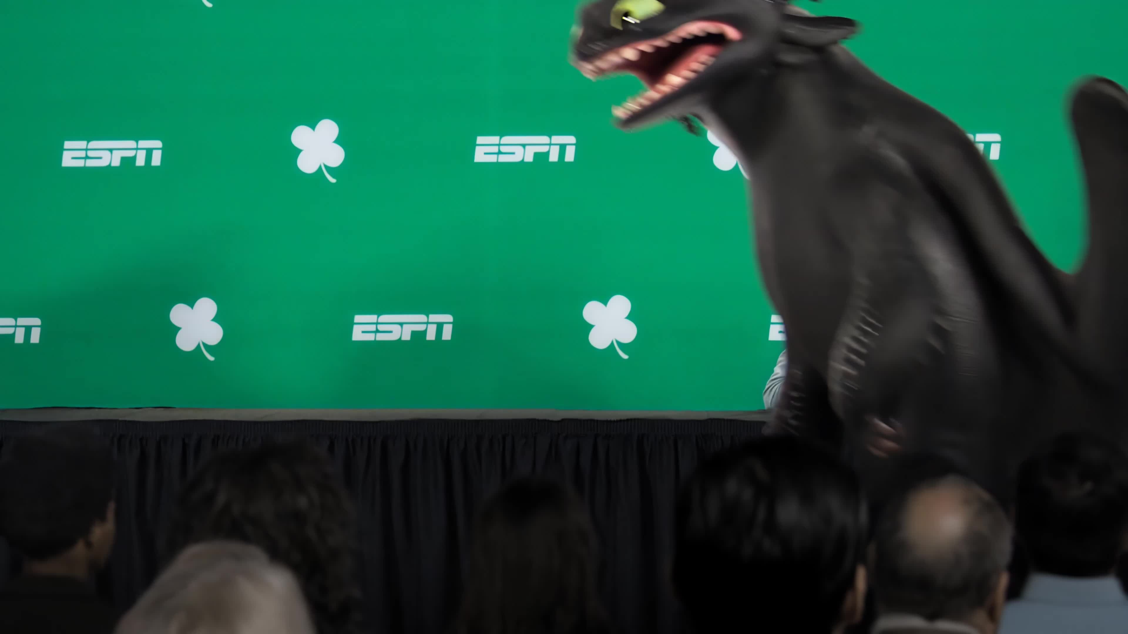 Toothless Interupts ESPN Press Conference
