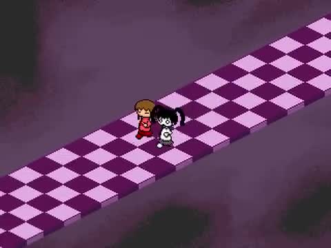 Yume Nikki - Madotsuki and Monoko dancing!