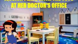 Jessica Plays With The Toys At Her Doctor's Office Opening