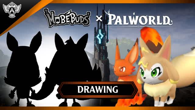 Drawing: Palworld - Foxparks and Vixy (Mobebuds Style) HD - PAL High Tone