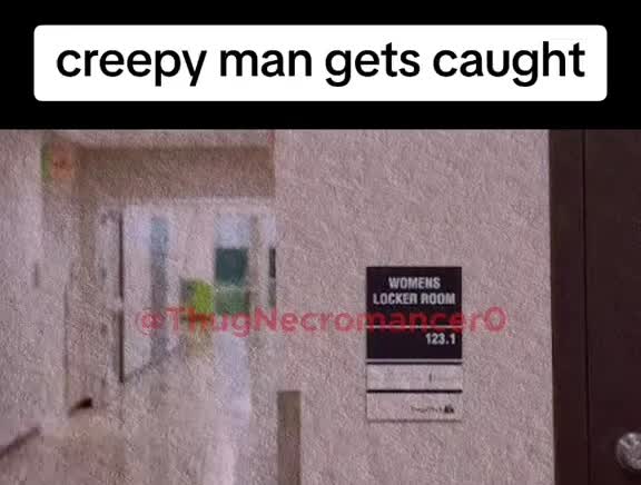 Creepy man gets caught (shocking)