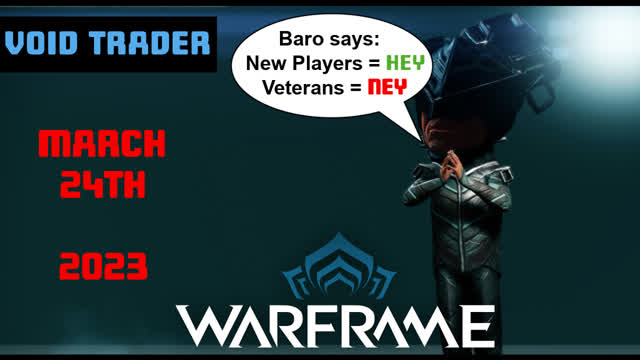 Warframe Baro KiTeer Inventory Info - Voidtrader for March 24th 2023