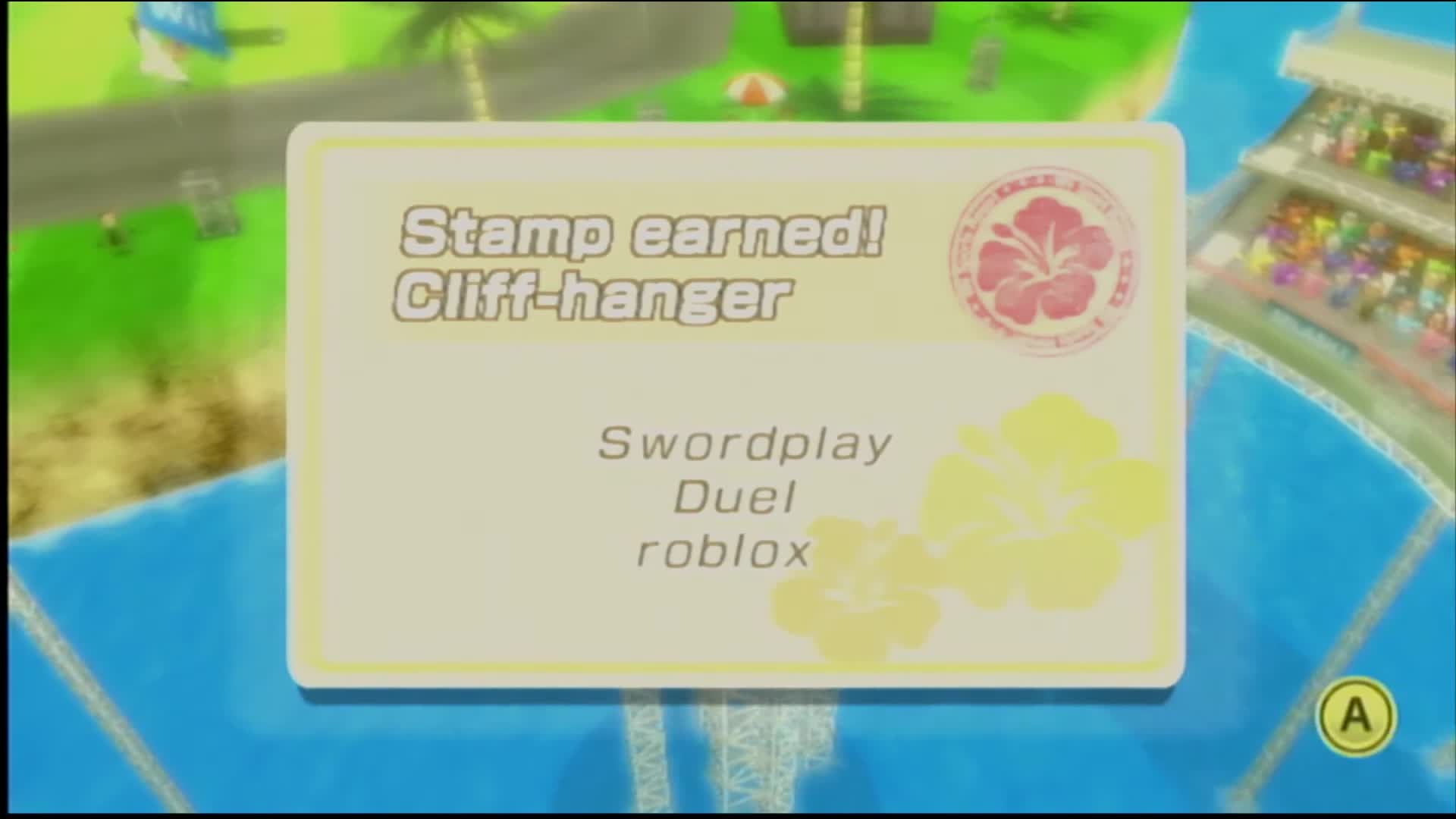 Geting a stamp - Swordplay - Duel - Wii Sports Resort