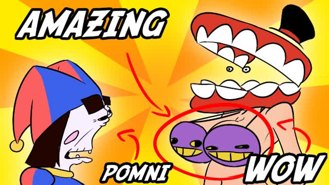 The Amazing Genital Cervix: Pomni Gets Creamed To The Pie