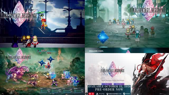 Final Fantasy Resonance (Nintendo Switch and PS5) Official Pixel October 22,2026 Trailer