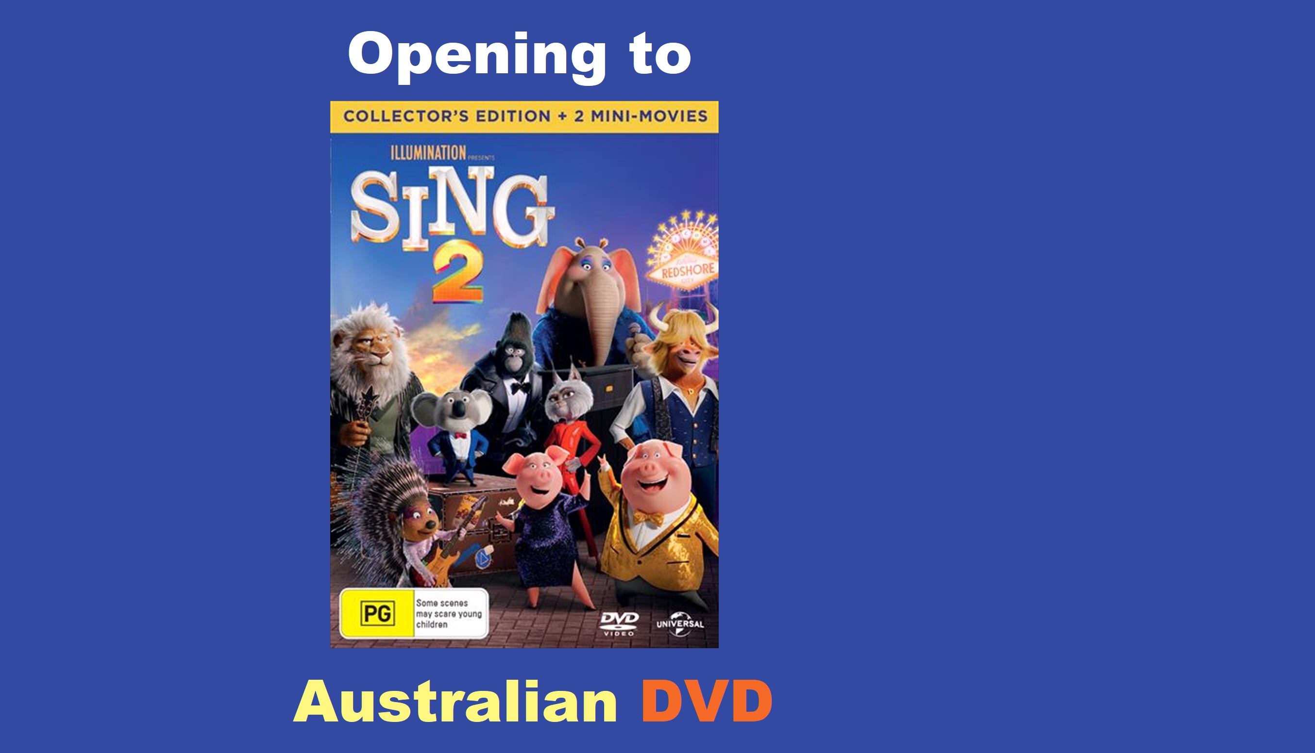 Opening to Sing 2 Australian DVD