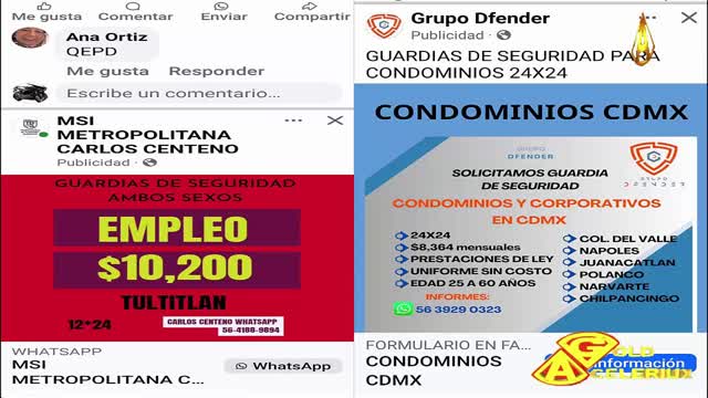EL MEJOR EMPLEO DE #SEGURIDAD PRIVADA, BIEN PAGADO, @GOLDACELERIUX