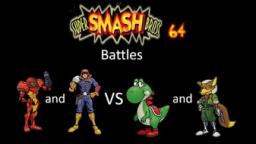 Super Smash Bros 64 Battles #98: Samus and Captain Falcon vs Yoshi and Fox