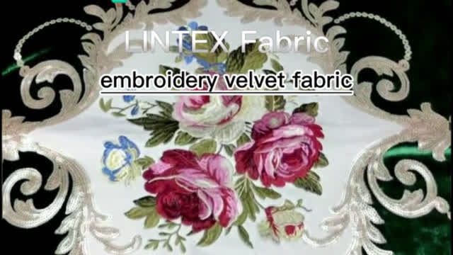 Embroidered Velvet Fabric is Preferred for Vintage Furniture