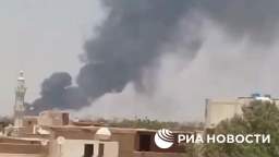 Explosions are heard in Sudans North Khartoum as heavy military aircraft overfly the city