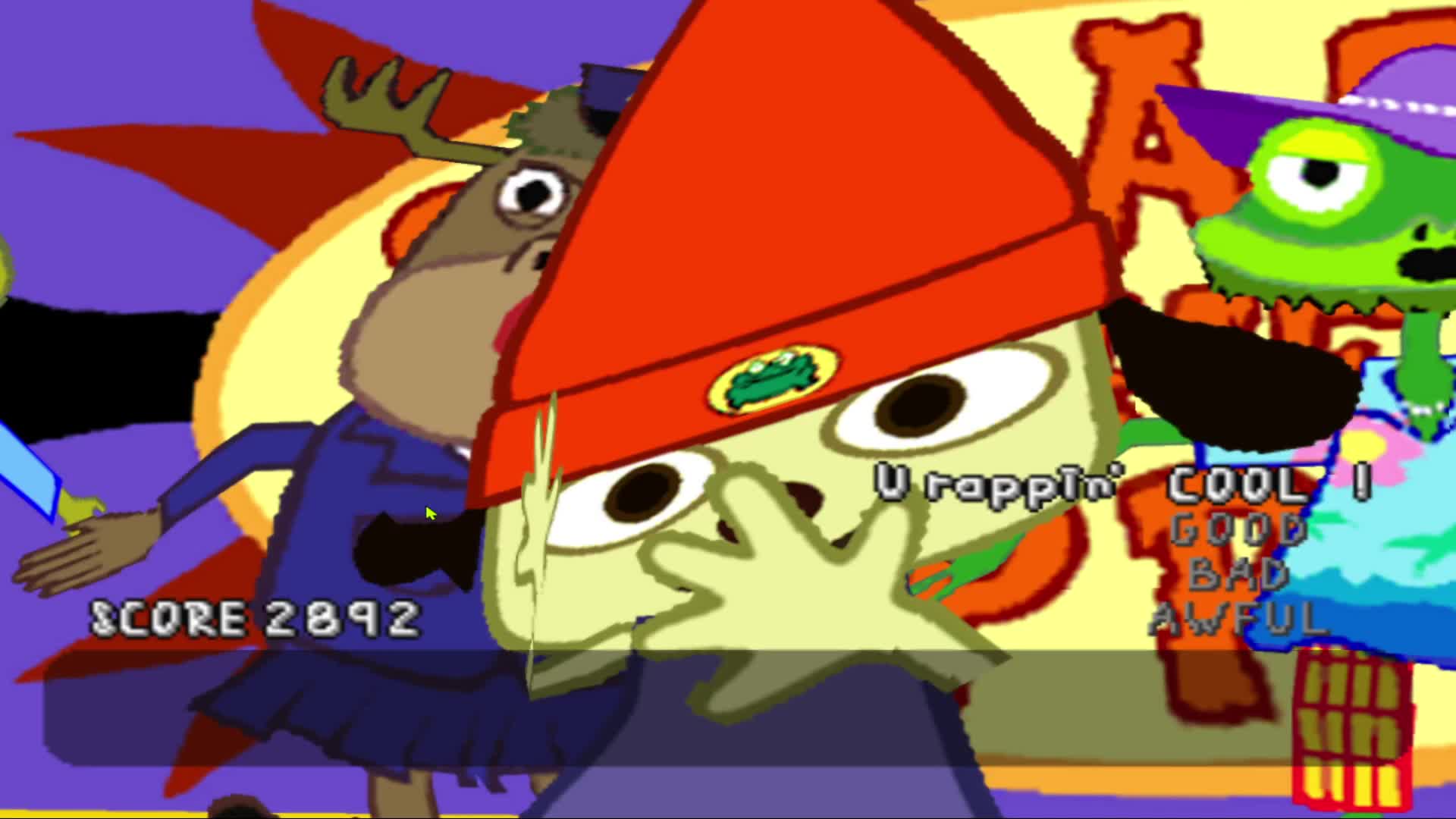 parappa has a seizure on stage