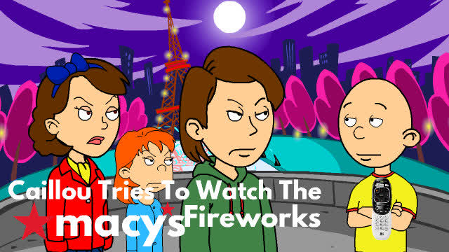 Caillou Gets Grounded | s01e16 | Caillou Tries To Watch The Macy's Fireworks | Woomitex