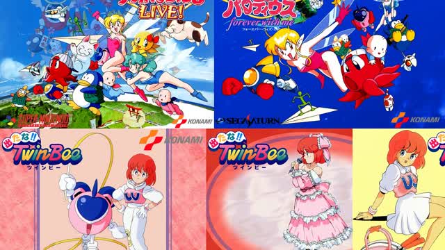 Jikkyou Oshaberi Parodius Original Soundtrack - Over Twinbees World (Super Nintendo VS Sega Saturn)