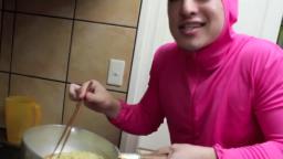 Pink Guy Cooks Ramen While i Rap