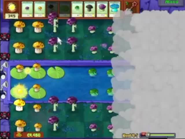 Plantas contra zombies - nivel 4-1