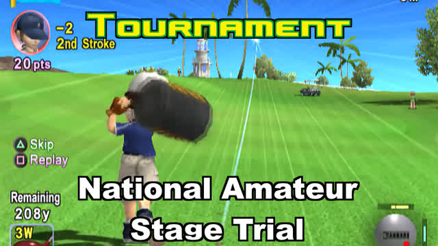 Everybodys Golf (PS2) - National Amateur Stage Trial at Aloha Beach Resort