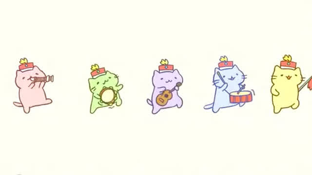 みっちりねこマーチ - MitchiriNeko March - Cute cat characters in a marching band!