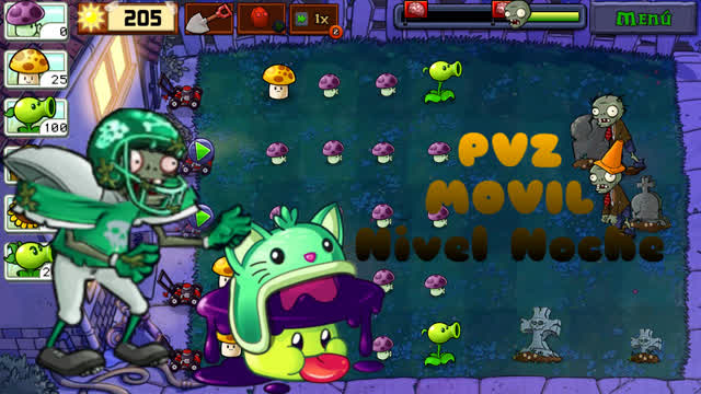 Plantas vs Zombis - nivel noche #pvz#pvzfusion