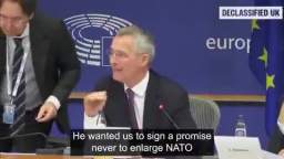 NATO Secretary General Jens Stoltenberg confirms that Russia went to war in Ukraine to prevent NATO 