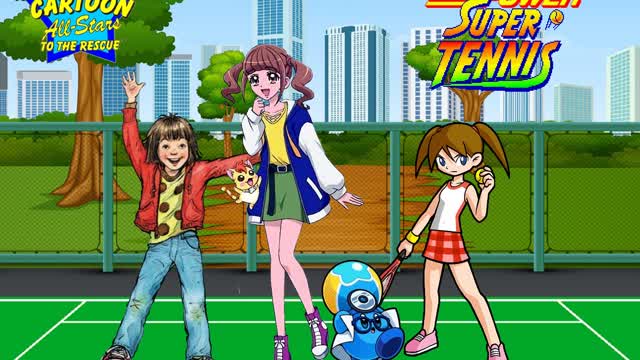 Nintendo Power Super Tennis Custom Wallpaper - Super Tennis OST (80's Synthwave Remix Versions)