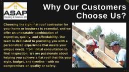 Flat Roofs Residential in Washington, DC- ASAP Roofing & Exteriors