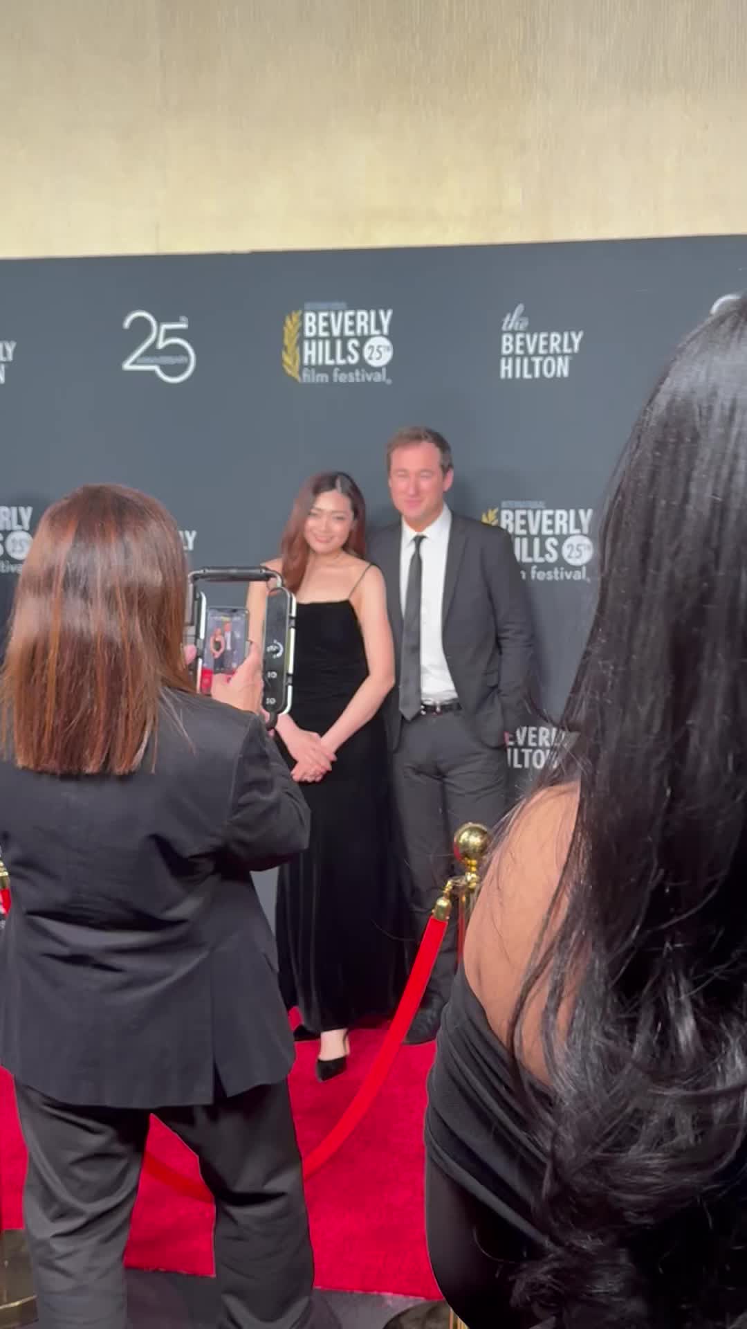 James Pratt on the red carpet at the Beverly Hills Film Festival