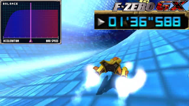 F-Zero GX: Meteor Stream with Spark Moon (1'36"588) F-Zero GX: Meteor Stream with Spark Moon (1'36"588)
