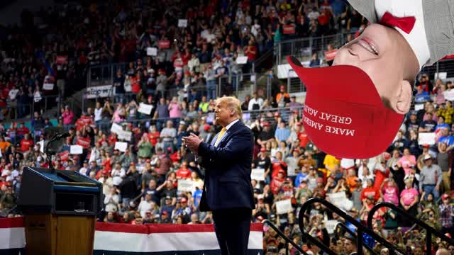 Pee Wee Herman goes to a Trump rally