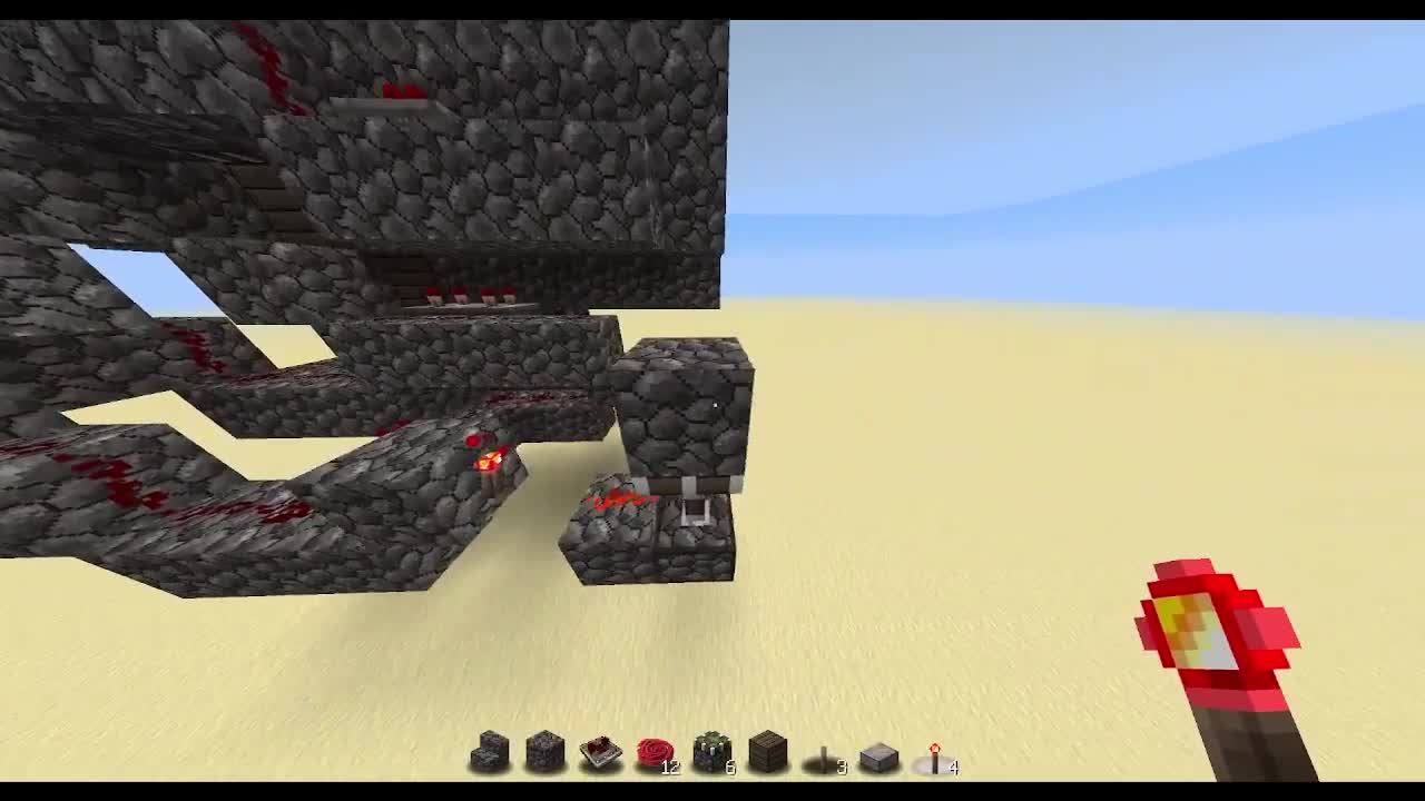Minecraft Redstone 3x3 piston door