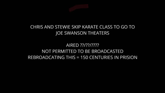Chris and Stewie Skip Karate Class to Go To Joe Swanson Theaters Chris and Stewie Skip Karate Class to Go To Joe Swanson Theaters