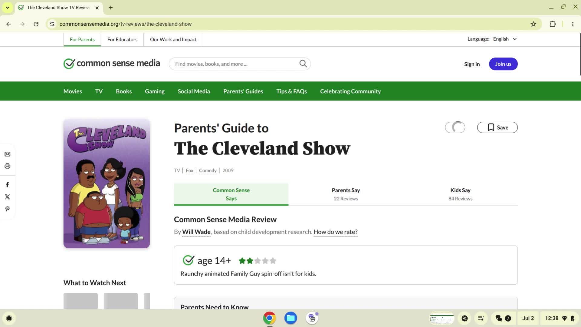 The Cleveland Show TV Review The Cleveland Show TV Review