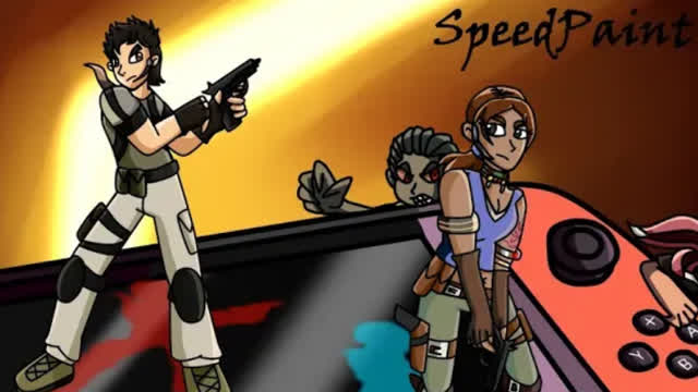 SpeedPaint - Resident Evil 5 Switch fanart