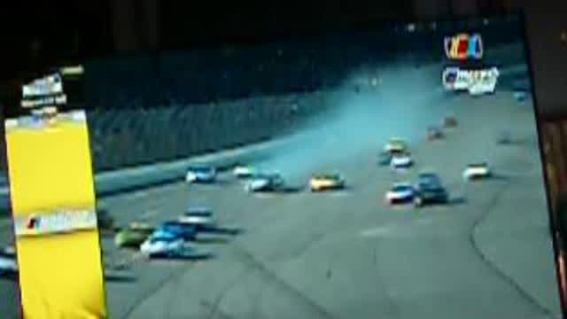 The finish to stage 2 of the 2024 Yellawood 500