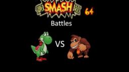 Super Smash Bros 64 Battles #13: Yoshi vs Donkey Kong