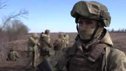Soldiers of the Viking Special Forces Detachment train Russian volunteers at a training ground in Do