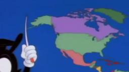 Yakko shows where America is