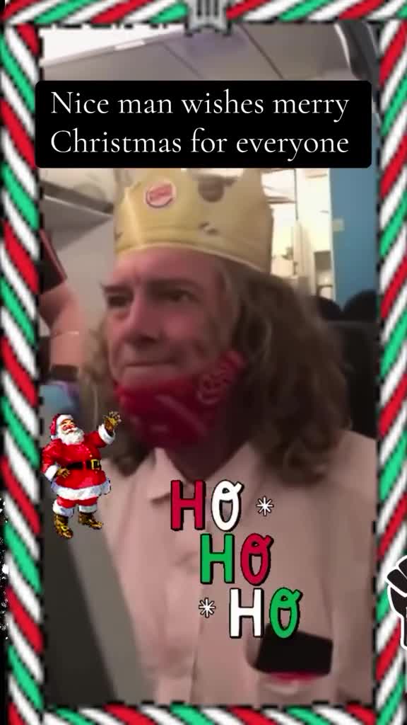 Kind old man spreading Christmas Cheer Kind old man spreading Christmas Cheer