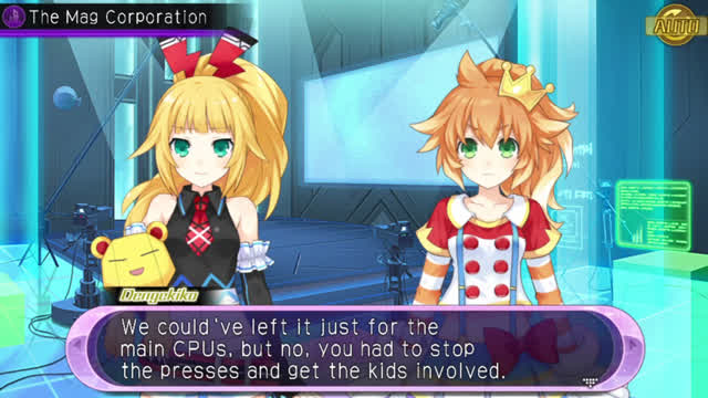 Hyperdimension Neptunia U Action Unleashed - Ch.1 Event Cutscene - The Mag Corporation