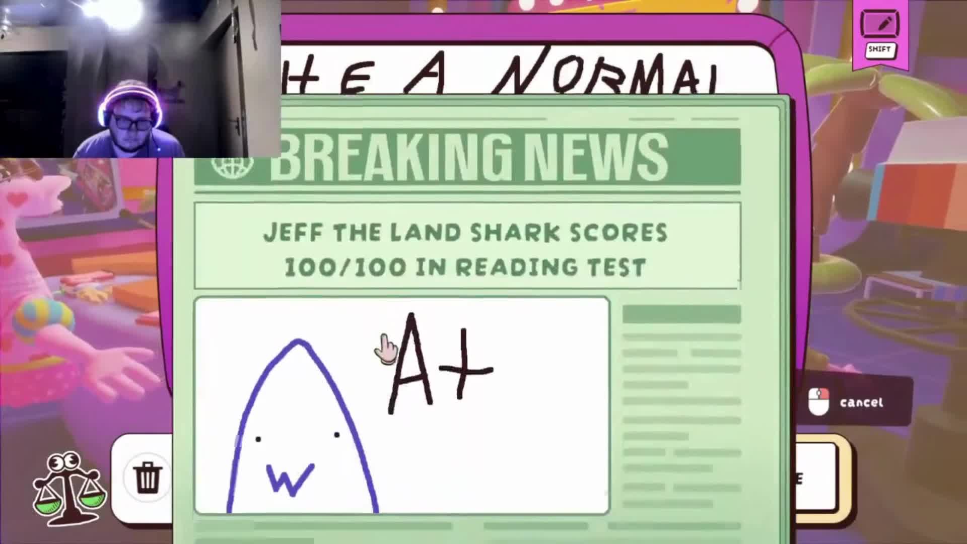jeff passed the test