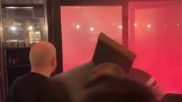 Meanwhile, in one of the bars in Paris, PSG fans attacked Newcastle fans who had come to the Europea