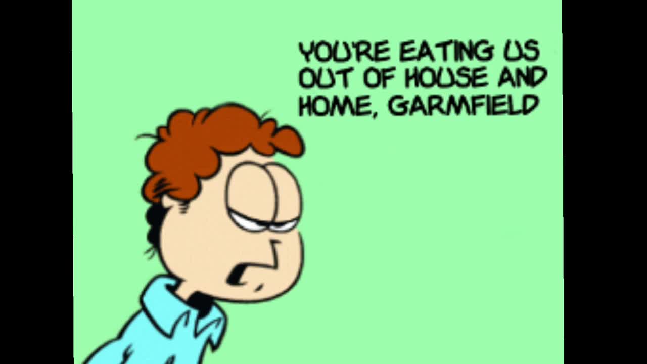 if Garfielf was a comic if Garfielf was a comic