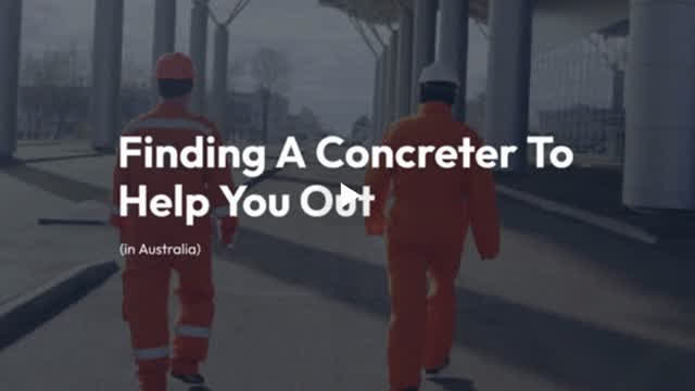 Finding A Concreter To Help You Out In Australia