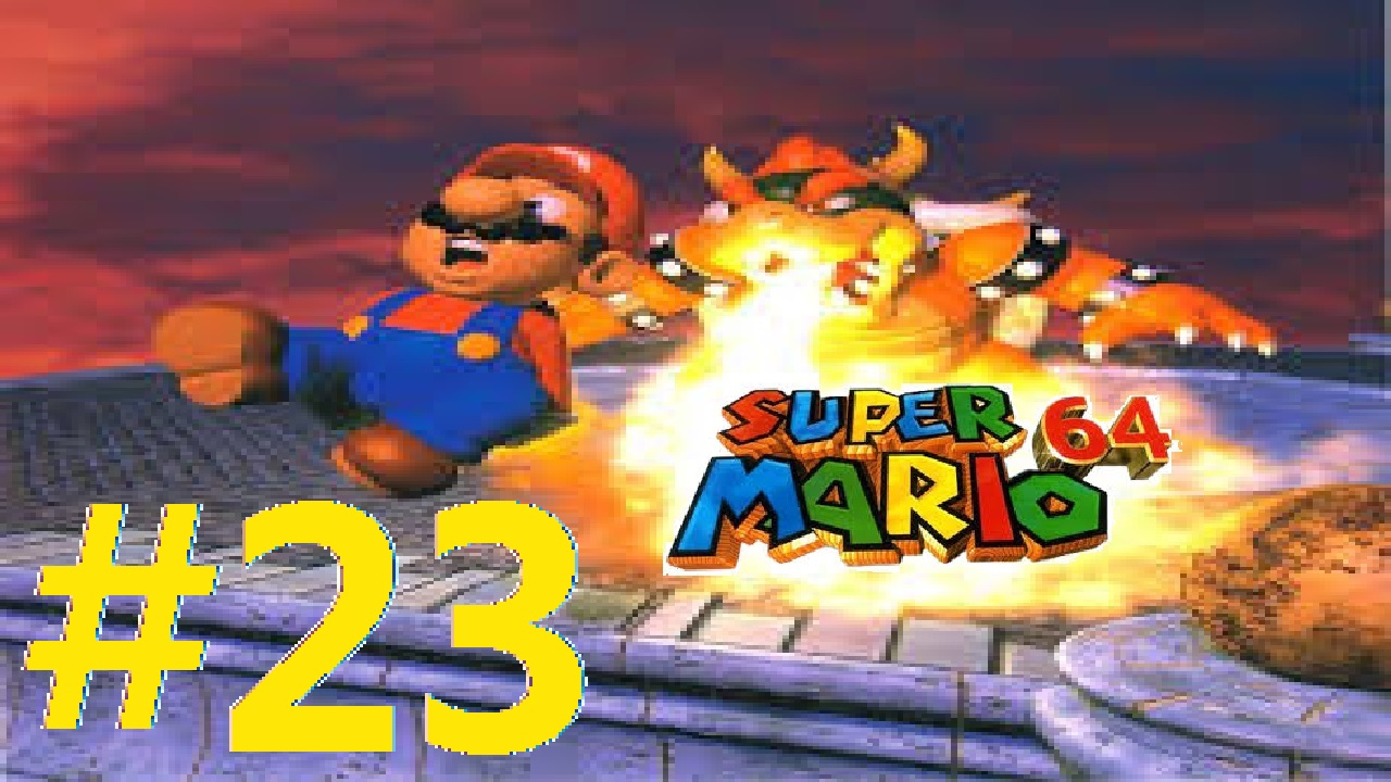Let´s Play Super Mario 64 ( 100% Deutsch ) Teil 23 (ENDE) Das große Finale in Bowsers Luftschloss!